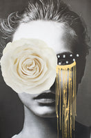 Golden Eye (White Rose) by Dina Broadhurst
